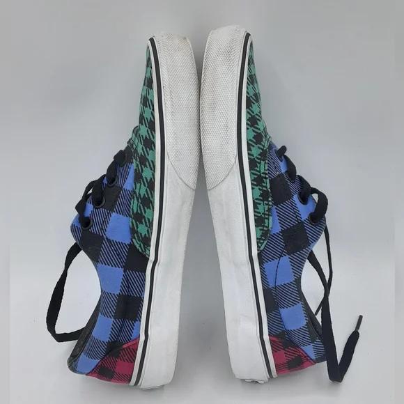 Vans Unisex Tartan Plaid Print Lace Up Skateboard Sneaker. - Picture 12 of 13